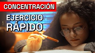 1 Ejercicio RÁPIDO para MEJORAR la CONCENTRACIÓN al Estudiar Tips de Estudio INFALIBLES [upl. by Zeidman656]