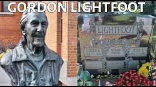 Gordon Lightfoot Memorials and Gravesite Orillia Ontario [upl. by Ahsitaf]