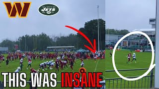 The Washington Commanders amp New York Jets Joint Practice Highlights Are WILD  Jets Commanders News [upl. by Olenolin22]