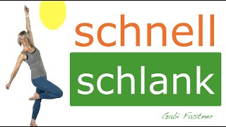 🥕schnell schlank in 30 min  KraftausdauerFatburner  ohne Geräte im Stehen [upl. by Rotce445]