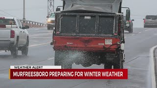 Murfreesboro preparing for winter weather [upl. by Rehpotsirc]