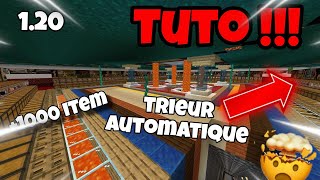 Tuto Trieur Items 100 automatique sur Minecraft Bedrock et Java Full Plateforme [upl. by Enineg]