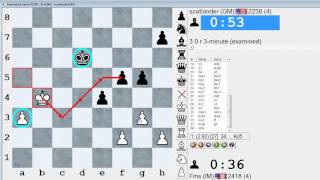 Blitz Chess 287 IM Bartholomew vs GM scotlander PseudoGrunfeld Defense [upl. by Sanders]