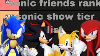 sonic friends rank sonic shows tier list [upl. by Gudrin938]