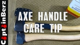 Axe Handle Care Tip Linseed Oil [upl. by Ottinger]