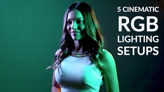 How to Create 5 CINEMATIC RGB Lighting Setups [upl. by Teerprah707]