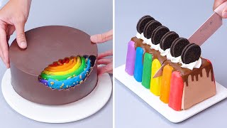 Fantastic Rainbow Cake Recipes You Need To Try  Indulgent Chocolate Cake Decorating Ideas [upl. by Niuqaoj463]