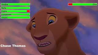 The Lion King ll Simbas Pride 1998 Final Battle with healthbars [upl. by Laurentium]