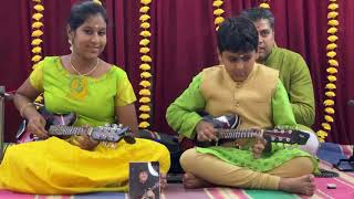 Vathapi Ganapathim by Mandolin Siblings [upl. by Naryk]