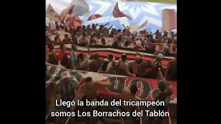 Tema nuevo de Los Borrachos del Tablon 2023 quotllegó la banda del tricampeónquot [upl. by Kilar]