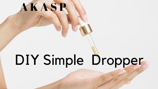 How to make simple dropper from small plastic bottle n straw [upl. by Candie]