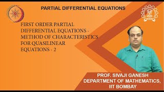 Lecture 27 FOPDEs  Method of characteristics for Quasilinear equations  2 [upl. by Kleinstein878]