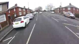 Bolton cycle lanes the door zone slalom [upl. by Aggappe]