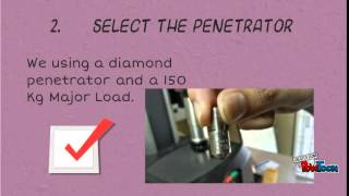 ROCKWELL HARDNESS TEST [upl. by Enilorac149]