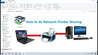 How to Share Printer on Network Share Printer inbetween Computers Easy [upl. by Akimal]