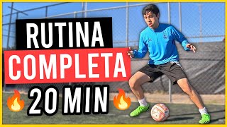 ⚽ MEJORA tu RESISTENCIA y TÉCNICA INDIVIDUAL  RUTINA de ENTRENAMIENTO COMPLETA 20min para FÚTBOL [upl. by Hailee]