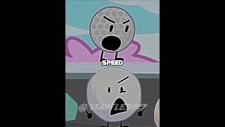 Golfball vs Snowball  BFDI 1v1 shorts [upl. by Patsis]