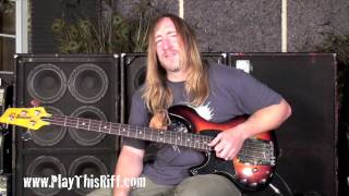 Scott Reeders Metallica try out  Space Cadet bass lesson PlayThisRiffcom [upl. by Semele461]