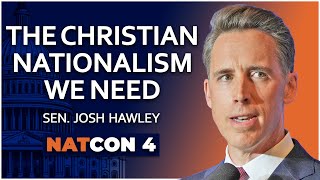 Sen Josh Hawley  The Christian Nationalism We Need  NatCon 4 [upl. by Bili]