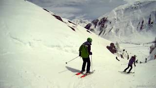 Santons run into Val dIsere April 2018 [upl. by Eusadnilem]