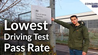 The Place with the Lowest Driving Test Pass Rate in Great Britain  I Drive a Test Route [upl. by Oiracam]