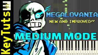 NEW AND IMPROVED  Learn to Play Megalovania from Undertale  Medium Mode [upl. by Odnalo]