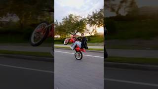 Crf150r street wheelie [upl. by Asinla]