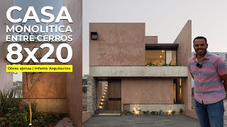 Esta CASA parece una ESCULTURA MONOLÍTICA  Obras Ajenas  Infante Arquitectos [upl. by Laband]