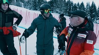 Jürg Grünenfelder zurück in Wengen als Verantwortlicher der Vorfahrer  Weltcup Wengen 2024 [upl. by Darnall]