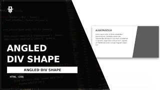 Angled Div Shape  HTML5 amp CSS3 [upl. by Yrred496]