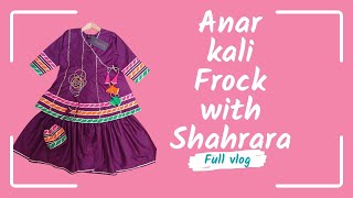 Anarkali Frock With Sharara  Anarkali design  how to cut and stitch Anarkali Frock [upl. by Rubenstein]