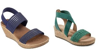 TOP 50 NEW CREATIVE PROJECT OF BEAUTIFUL EASY TRENDY HEEL SLIPPERS SANDLAS WEDGES CHAPPAL DESIGN [upl. by Gratiana]