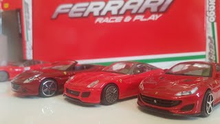 Bburago Burago Ferrari 143 scale cars review diecast collection RACE and PLAY [upl. by Ettenel]