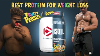 Dymatize ISO1OO Hydrolyzed 100 WHEY Protein Powder Review  BEST PROTEIN for WEIGHT LOSS [upl. by Zurc195]