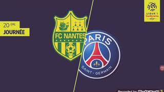 tous les buts et résumé Nantes vs psg 32 [upl. by Ahsiaa863]