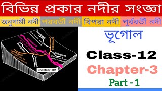 Class 12 Geography Chapter 3 in bengali Different types of river [upl. by Codd]