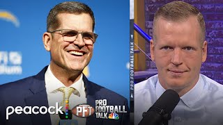 Jim Harbaugh singing the praises of JJ McCarthy  Pro Football Talk  NFL on NBC [upl. by Illak]