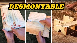 Como hacer banqueta desmontable diy hazlotumismo ideas tips [upl. by Neeroc680]