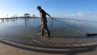 Jetting Pilings  Rebuilding an Old Pier [upl. by Nwahsid64]