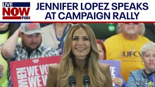 FULL SPEECH Jennifer Lopez speaks at campaign rally  LiveNOW from FOX [upl. by Euqinwahs]