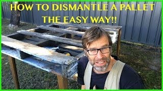 How to Dismantle a Pallet The EASY Way Two Great Techniques [upl. by Dylan30]