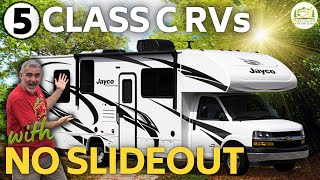 5 Awesome Class C RVs with No Slide Outs [upl. by Ailimac451]