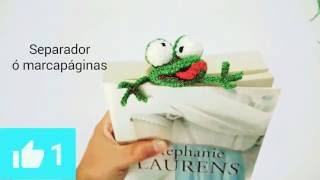 DIY Marcapáginas separador de libros ranita amigurumi crochet [upl. by Serdna]