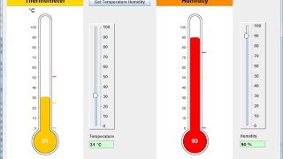 TemperatureHumidityJfreeChartJava [upl. by Pozzy]