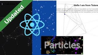 Use Particle Js in React with React Tsparticles [upl. by Enomas]