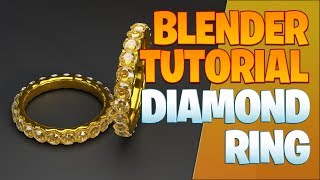 Diamond ring  Blender Tutorial [upl. by Ledniahs709]