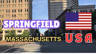 Springfield Massachusetts  USA 4K Tour  Springfield  Massachusetts  USA [upl. by Yeneffit]