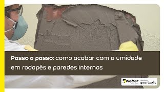 Passo a Passo  Como acabar com a umidade em rodapés e paredes internas [upl. by Assen]