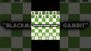 BlackmarDiemer gambit chess trap chess trap views chessgame [upl. by Delcina]