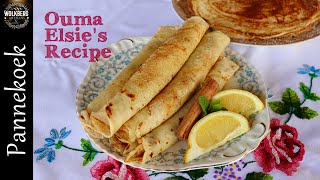 Pannekoek recipe  Pannekoek resep  South African pancake  How to make Crêpe with cinnamon sugar [upl. by Ymled]